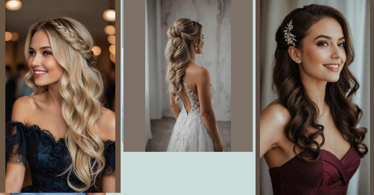All the Right Angles: Half Up, Half Down Hairstyles for Your Wedding