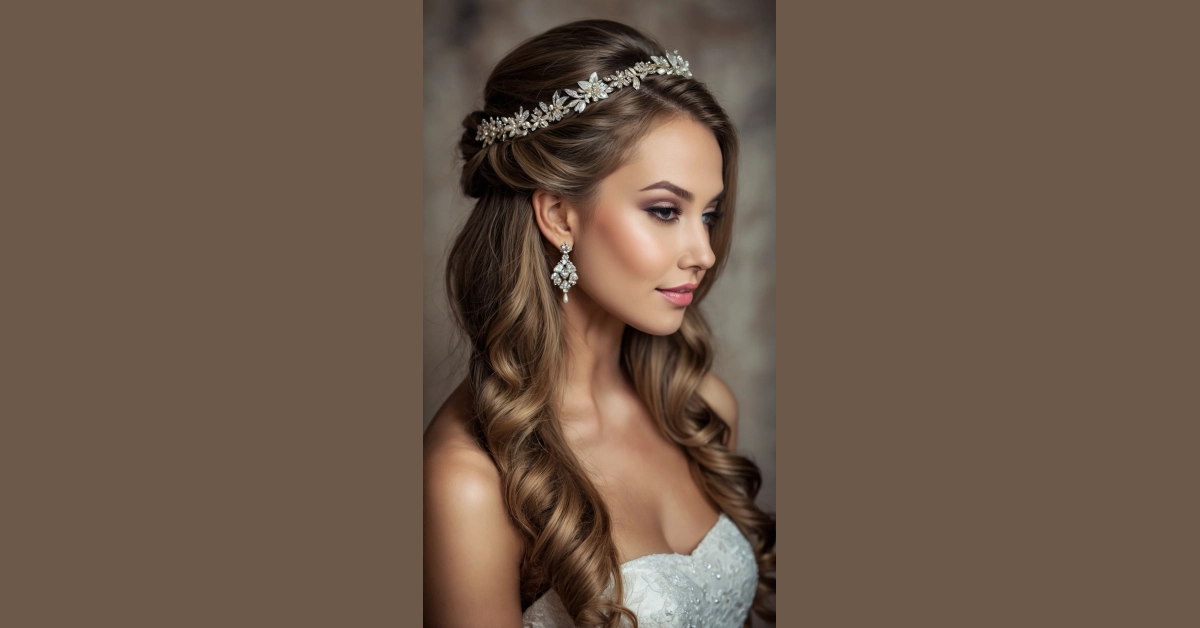 Glamorously You: Stunning Half Up, Half Down Wedding Looks