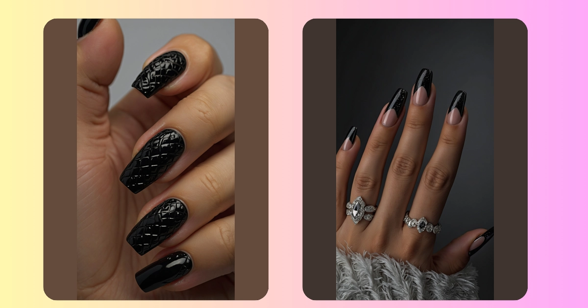 5 Unique Black Nail Inspirations for Every Style Star